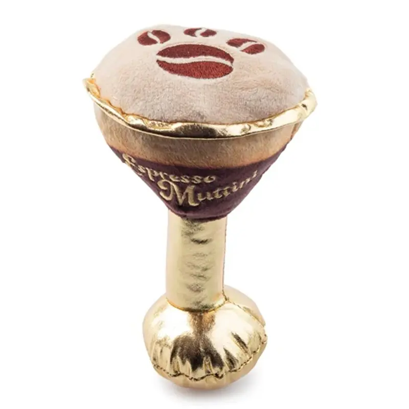 Haute Diggity Dog Espresso Muttini Plush Dog Toy 