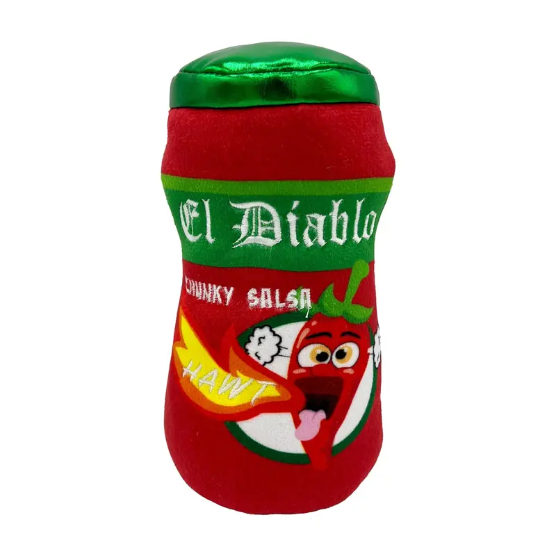 Huxley & Kent Power Plush Dog Toy - El Diablo Spicy Salsa