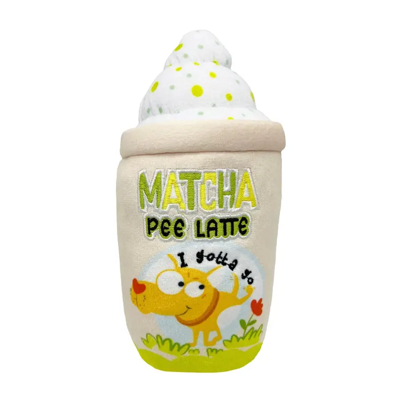 Huxley & Kent Power Plush Dog Toy - Matcha Pee Latte