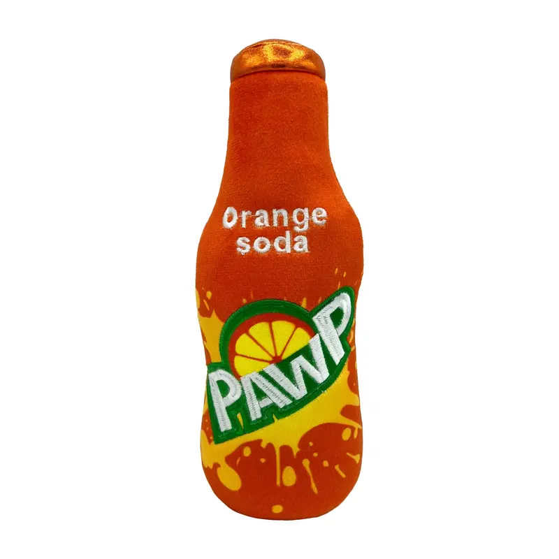 Huxley & Kent Power Plush Dog Toy - Orange Soda Pawp