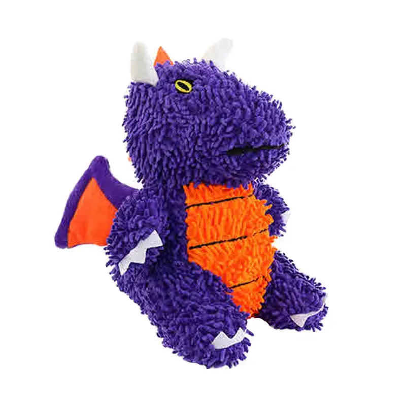 Mighty Dragon Microfiber Ball Dog Toy - Purple