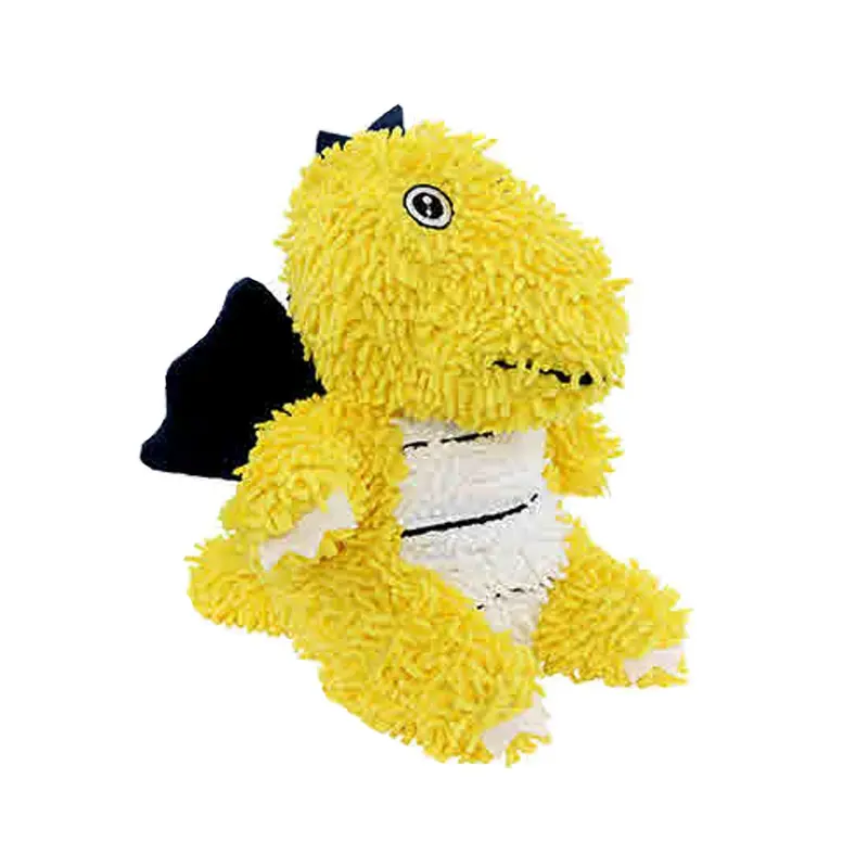 Mighty Dragon Microfiber Ball Dog Toy - Yellow