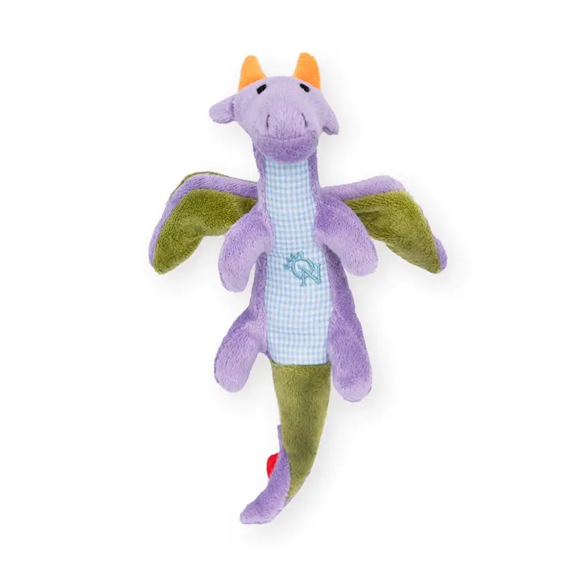 Oscar Newman Dragon Pipsqueak Dog Toy - Blue