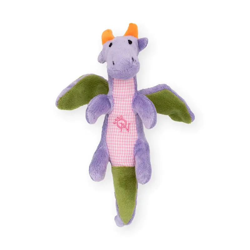 Oscar Newman Dragon Pipsqueak Dog Toy - Pink