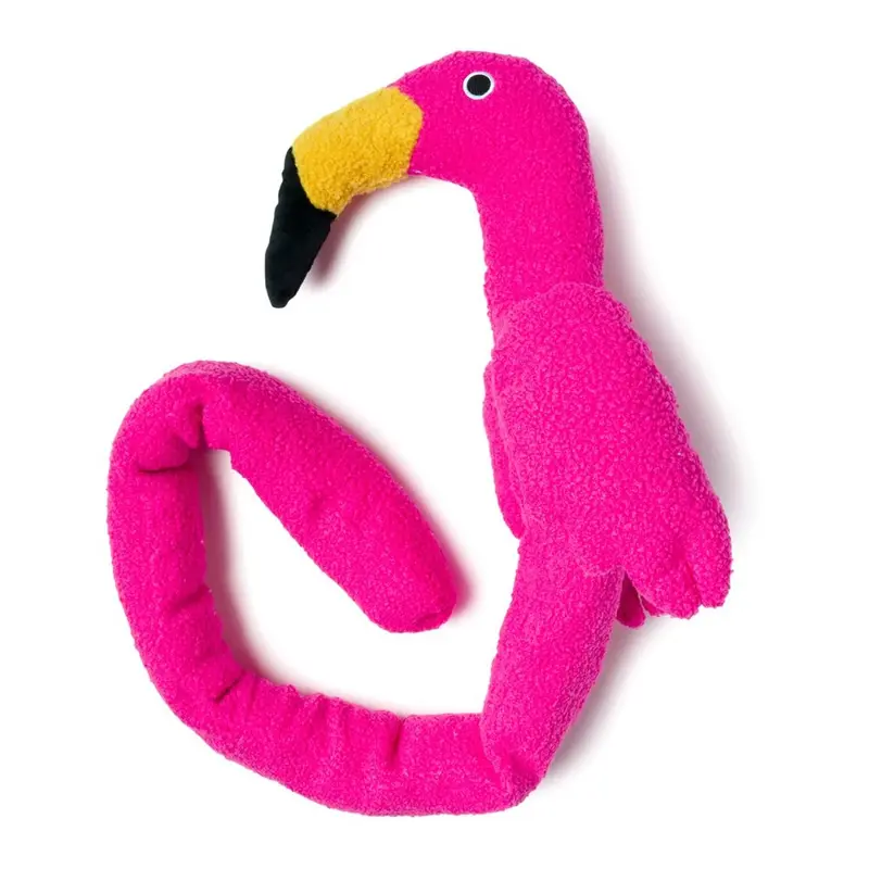 fabdog Twistie Dog Toy - Flamingo