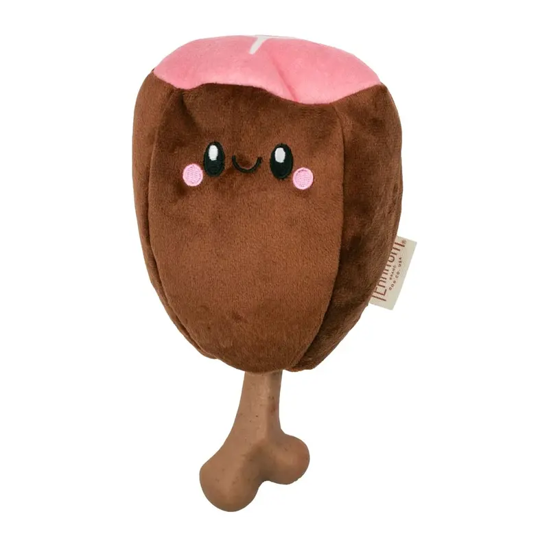 Territory 2 in 1 Meat on Bone Dog Toy - Ham