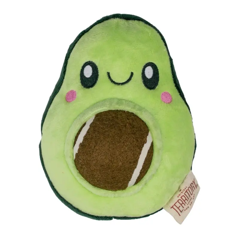 Territory Plush 2 in 1 Dog Toy - Avocado