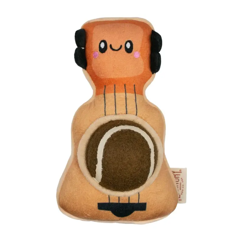 Territory Plush 2 in 1 Dog Toy - Guitar