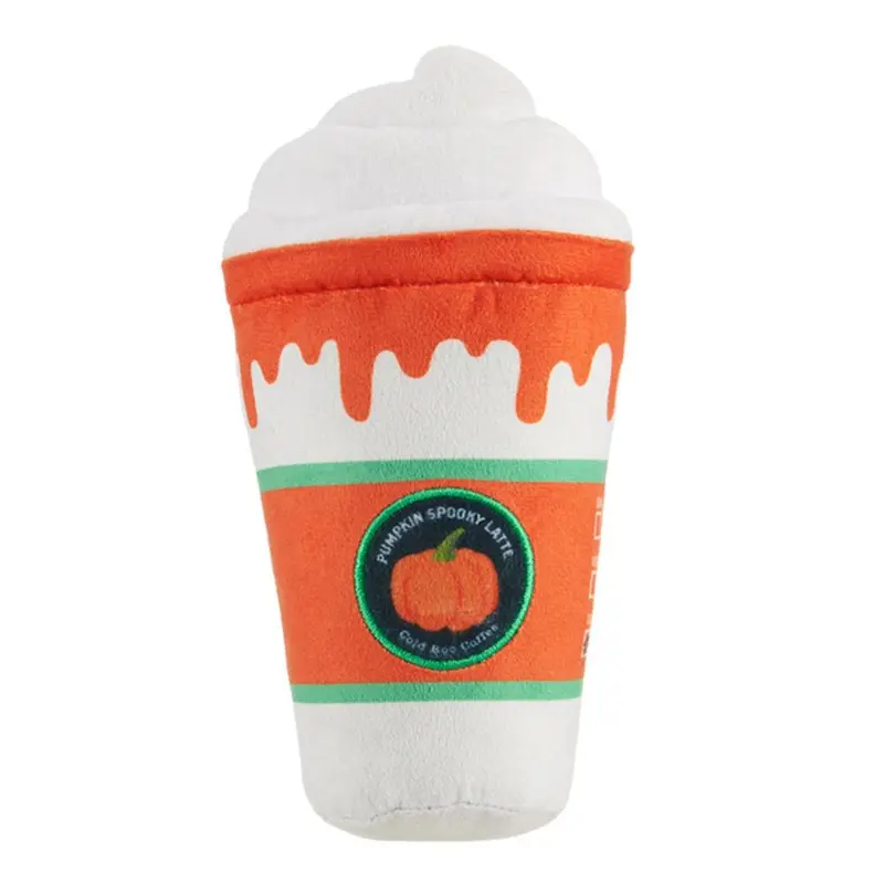 BARK Halloween Plush Drink Dog Toy - Whipped Pupkin Latte
