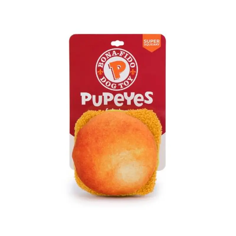 fabdog Foodies Plush Dog Toy - Pupeyes Chicken Sandwich