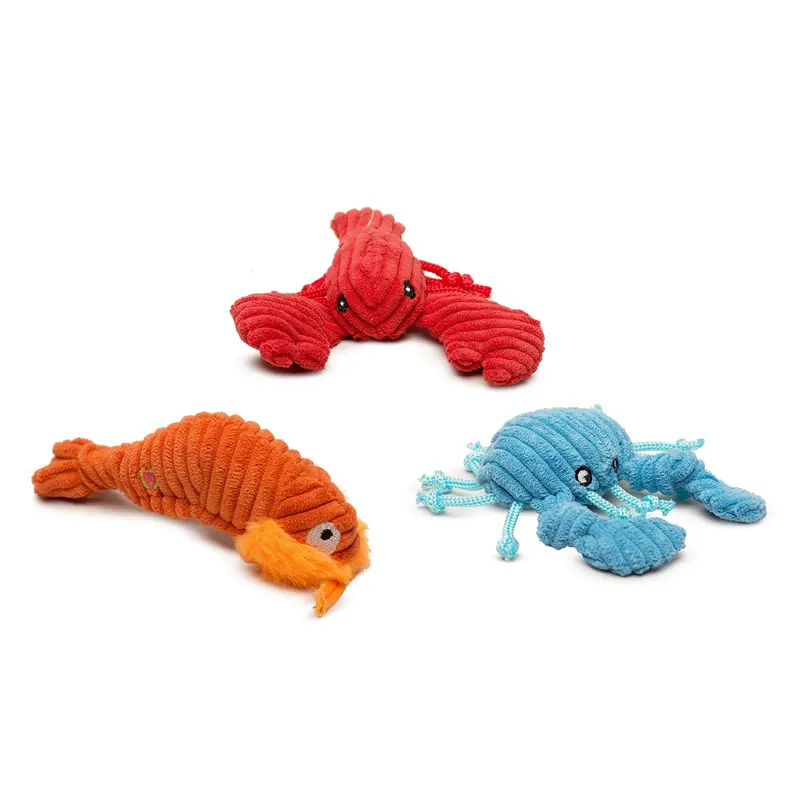 HuggleHounds Wee Huggles Plush Dog Toys - Raw Bar 3 Pack