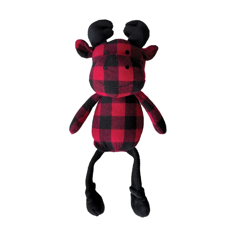 foufou Dog fouFIT Heritage Pully Plush Dog Toy - Moose