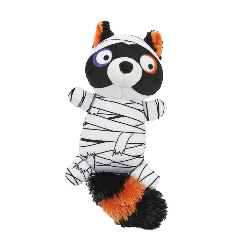 Grriggles Halloween Mummy Friends Dog Toy - Raccoon