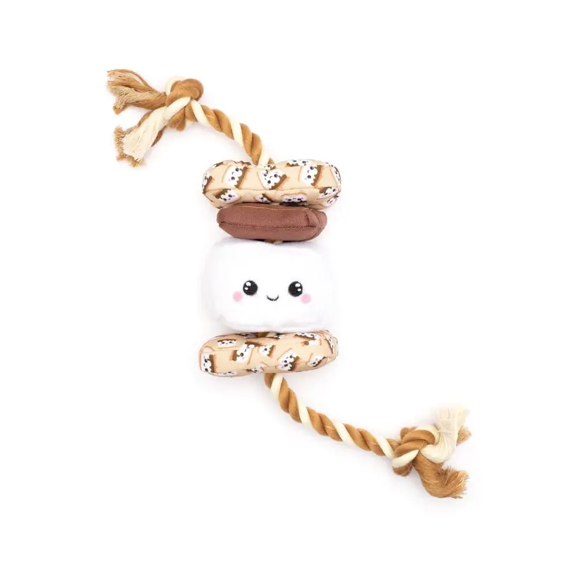 Worthy Dog Food Bonded Mesh Dog Toy - S'mores