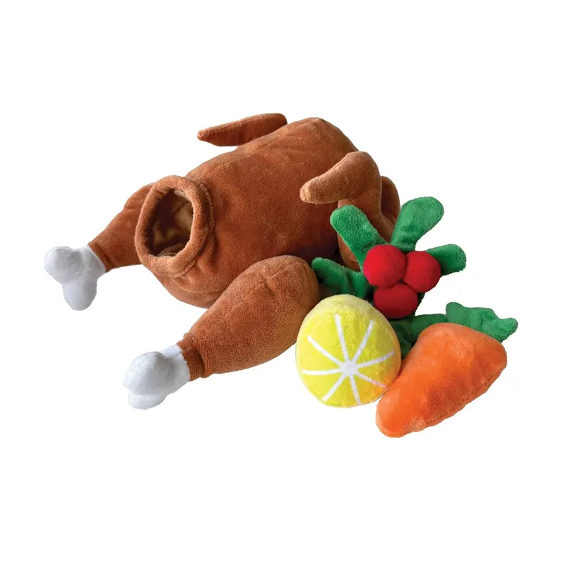 foufou Dog fouFIT Hide 'n Seek Burrow Dog Toy - Turkey