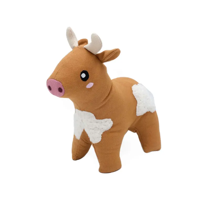 ZippyPaws ecoZippy Cotton Cuddler Dog Toy Cow