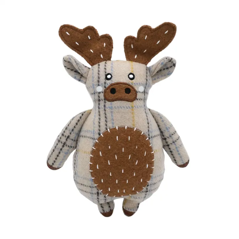 ZippyPaws ecoZippy Cotton Cuddler Dog Toy Moose