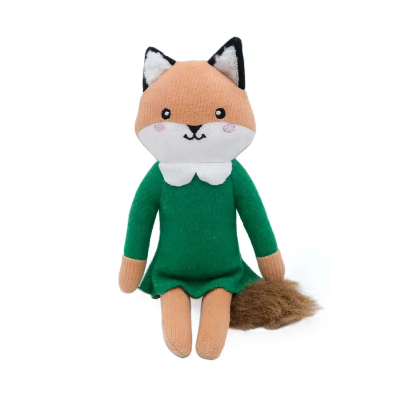 ZippyPaws ecoZippy Felt Friends Dog Toy Felicity the Fox