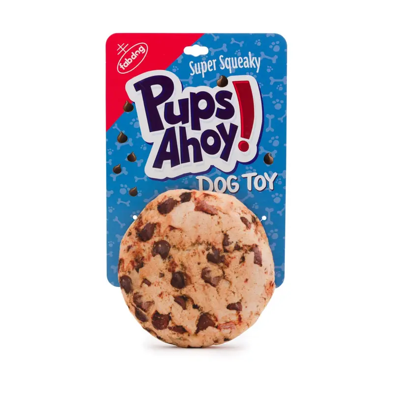 fabdog Foodies Plush Dog Toy - Pup's Ahoy Cookie