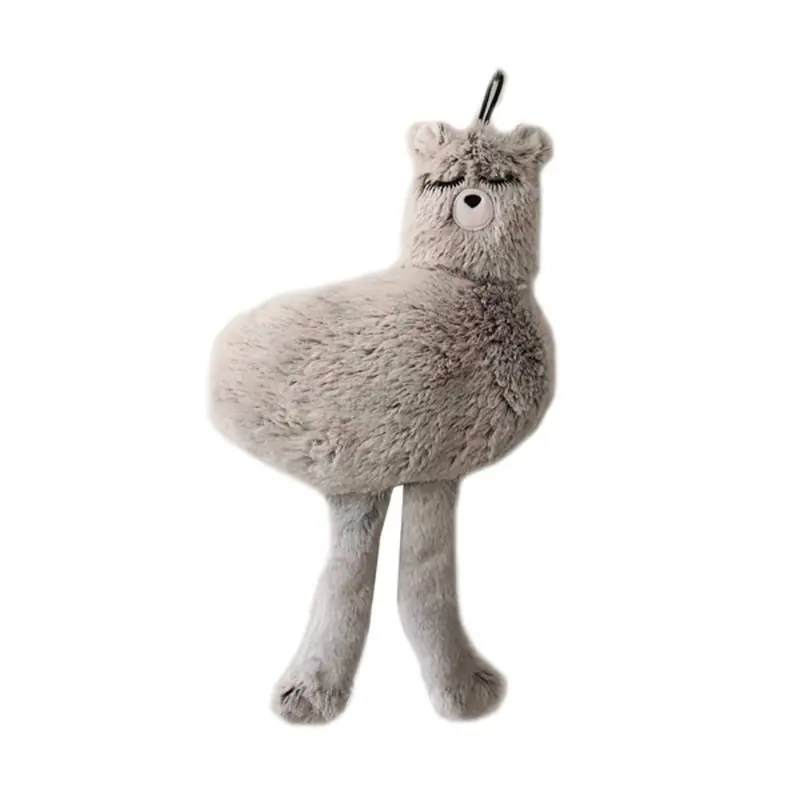 Petrageous Elongated Body Dog Toy - Bailey the Gray Llama