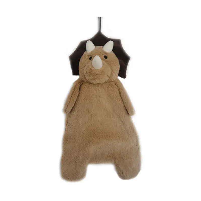 Petrageous Elongated Body Dog Toy - Wyatt the Brown Dino