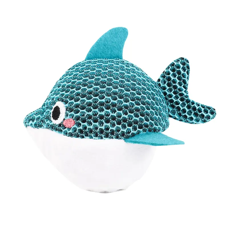 HugSmart Ocean Pals Spike Ball Dog Toy - Dolphin