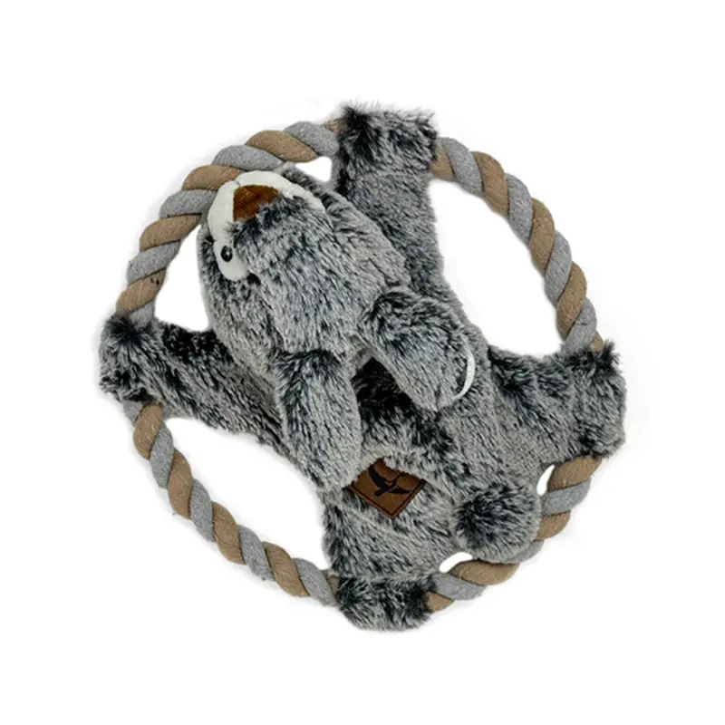 Eddie Bauer Plush Rope Flyers Dog Toy - Rabbit