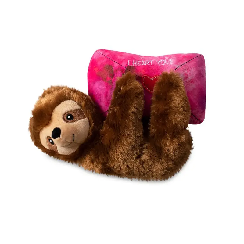 PetShop by Fringe Studio Valentine's Plush Dog Toy - You've Got Sloth