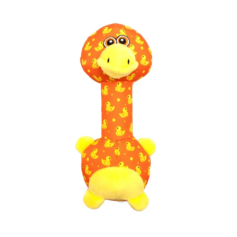 Worthy Dog Animal Bonded Long Neck Dog Toy - Ducky