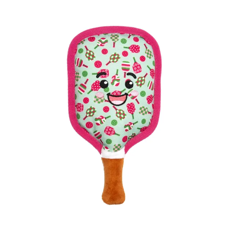 Worthy Dog Pickleball Paddle Bonded Mesh Dog Toy - Pink