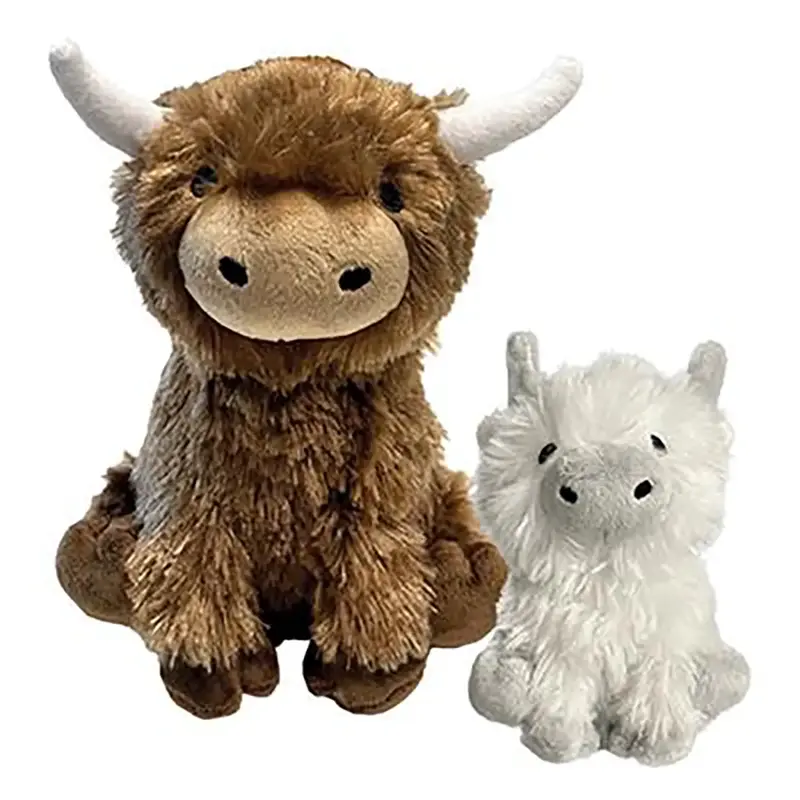 foufou Dog fouFIT Plushies Dog Toy - Highland Cow