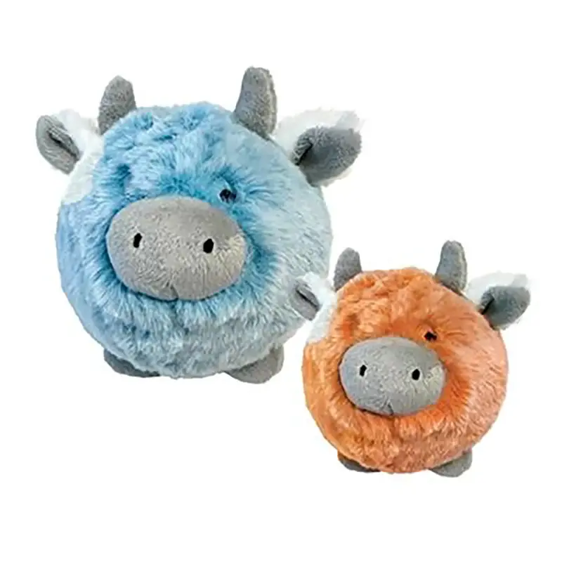foufou Dog fouFIT Spikers 2-in-1 Dog Toy - Fuzzy Wuzzy MooMoo