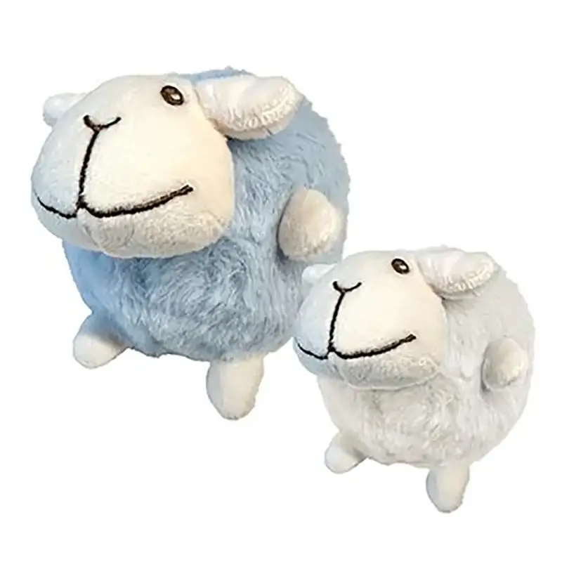 foufou Dog fouFIT Spikers 2-in-1 Dog Toy - Fuzzy Wuzzy Sheep