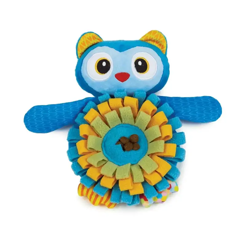 Zanies Sniffari Snuffle Mat Dog Toy - Owl