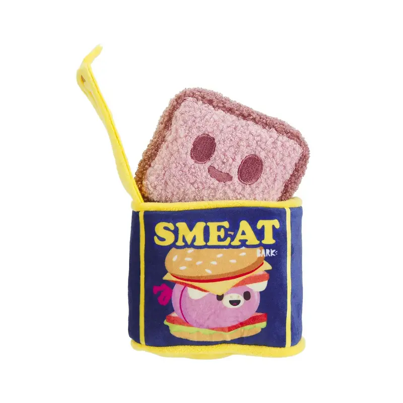 BARK Plush Food Dog Toy - Canned SMEAT