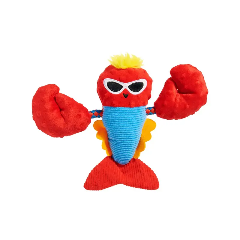 BARK Plush Rope Dog Toy - Brock Lobster 