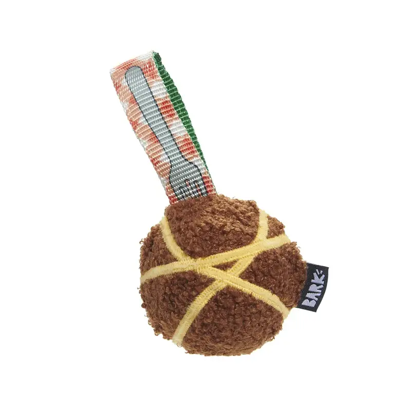 BARK Super Chewer Rip & Reveal Dog Toy - A Squeaky Meat-A-Ball