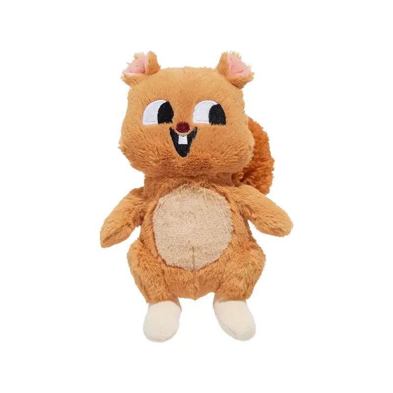 BARK Whip-N-Flip Plush Dog Toy - Pearl Squirrel