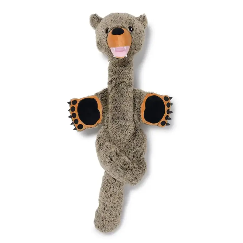 fabdog Twisties Dog Toy - Grizzly Bear