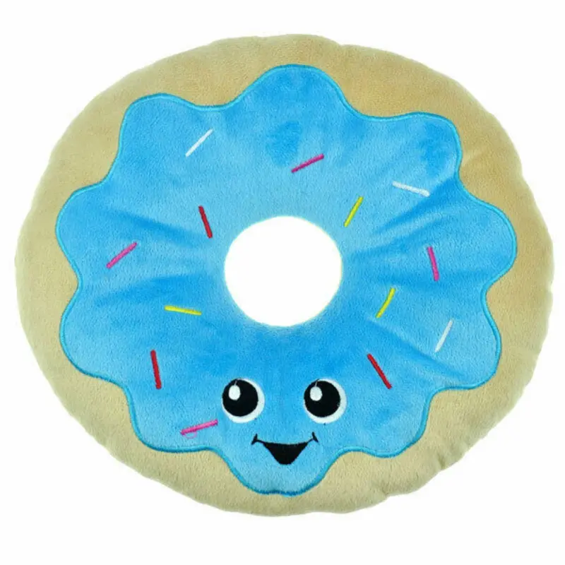 Chomper Food Junkeez Plush Dog Toy - Donut