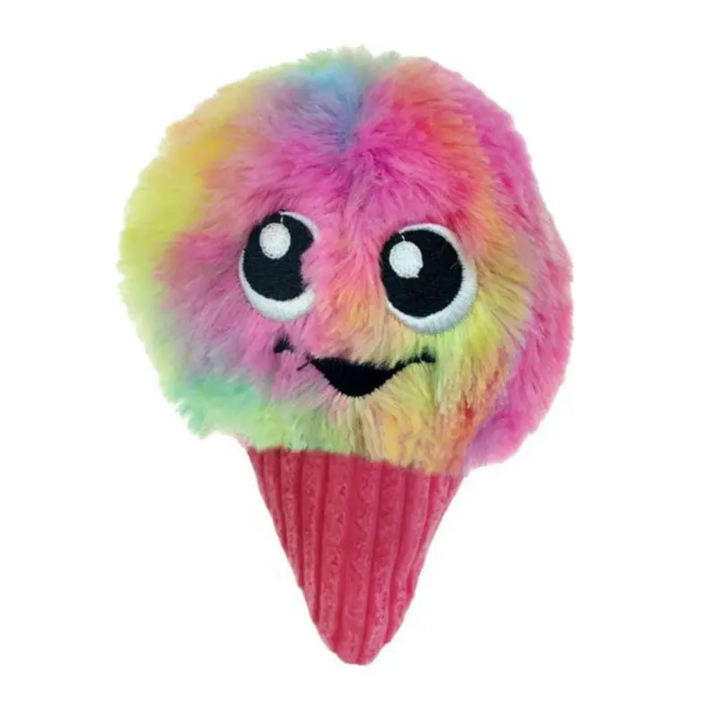 Chomper Food Junkeez Plush Dog Toy - Snow Cone