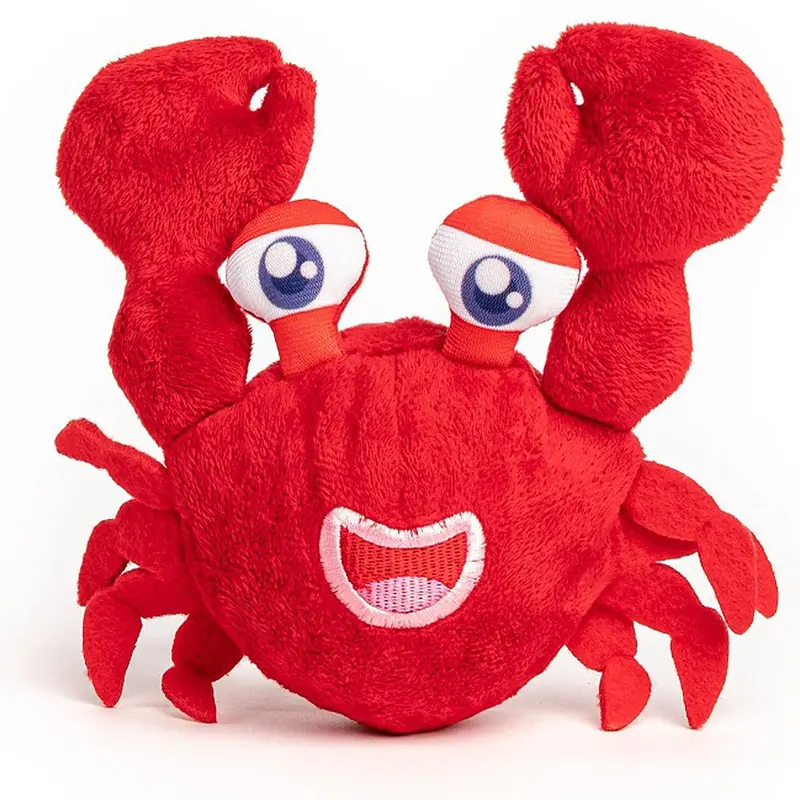 fabdog Crab faball Squeaky Dog Toy