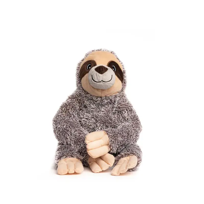 fabdog fabtough Fluffy Plush Dog Toy - Sloth