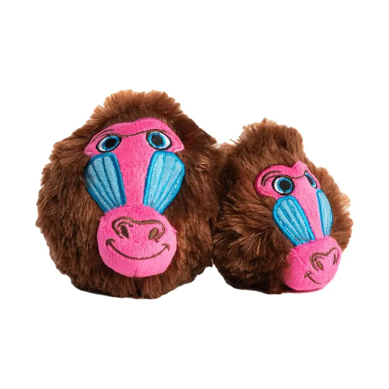 fabdog Safari Collection faball Dog Toy - Baboon