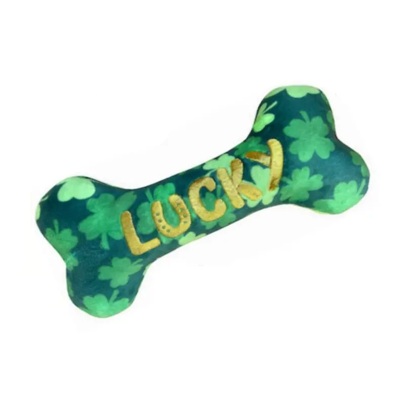 Huxley & Kent Power Plush Dog Toy - Lucky Charm Bone