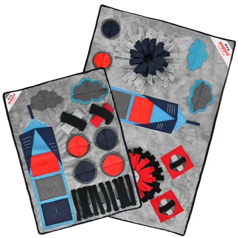 Puptropolis Dog Toy by Puppia - Gray & Navy
