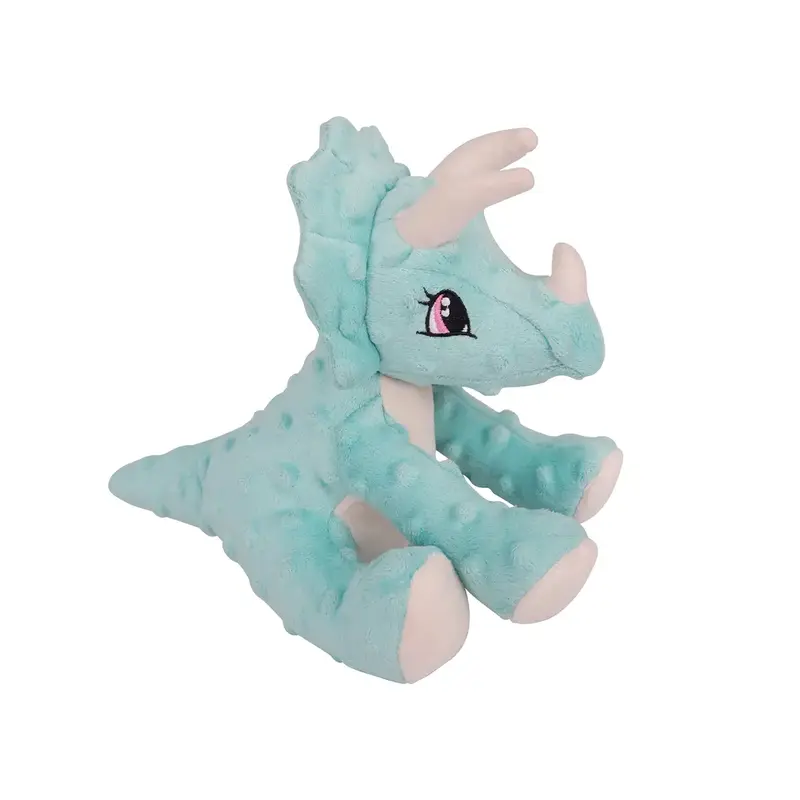 SnugArooz Dino Plush Dog Toy - Talia the Triceratops