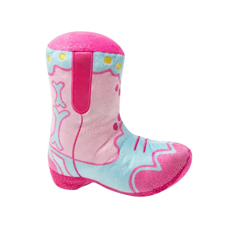 SnugArooz Single 2 Boot Plush Dog Toy - Pink