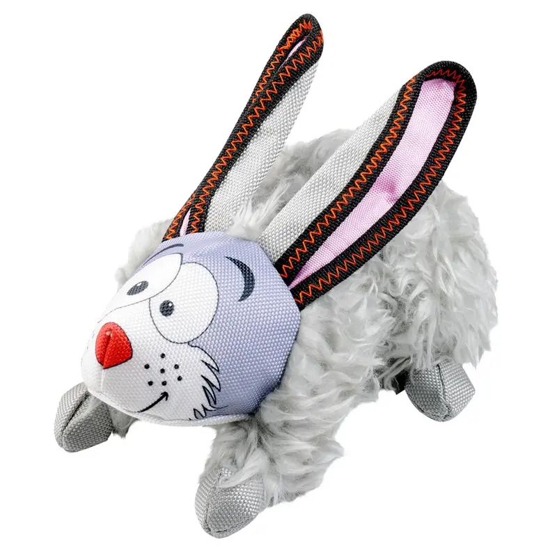 Happy Tails Loonies Durable Dog Toy - Rabbit