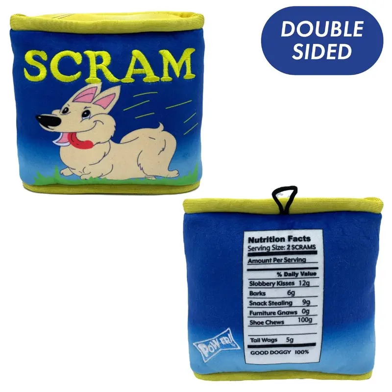 Lulubelles Power Plush Dog Toy - Can O' Scram